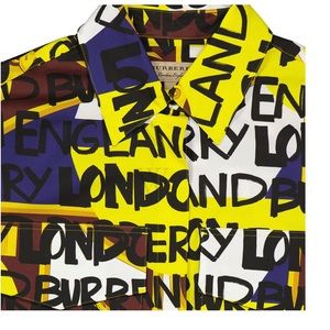 New Burberry print loose cotton shirt